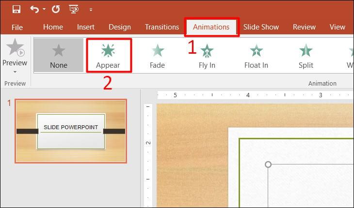 Thêm hiệu ứng cho đối tượng trong slide q