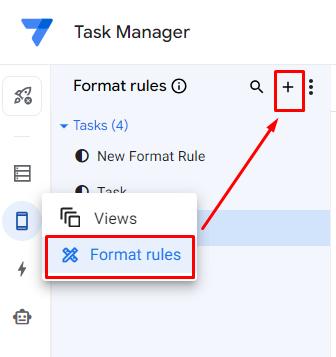Tạo Format rules mới