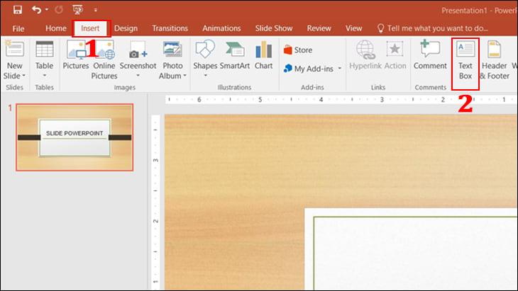Thêm nội dung cho slide 1