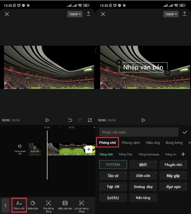 Thêm Phông chữ mới trên Capcut