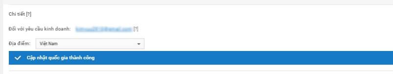 Thêm thông tin vào phần Chi tiết