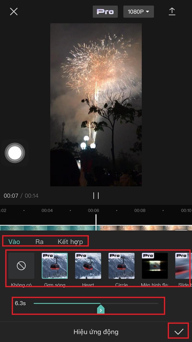 Thêm và chỉnh sửa hiệu ứng chuyển cảnh cho video Capcut