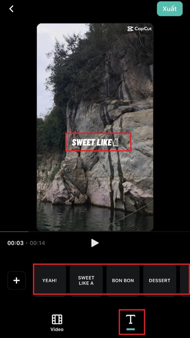 Thêm Văn bản cho video