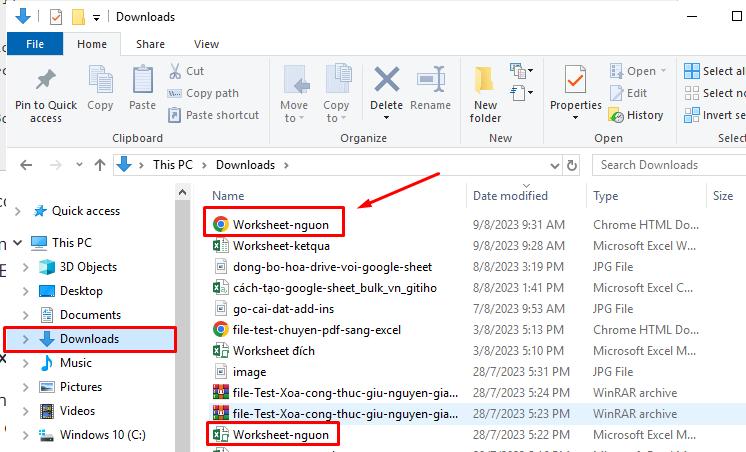 cách chuyển nhiều file excel sang pdf đã xong