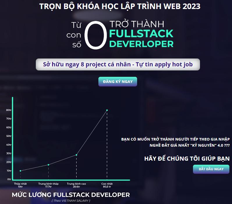 trọn bộ khóa học lập trình web cơ bản tại Gitiho