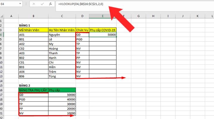 Hàm XLOOKUP có thể dò tìm dữ liệu đa chiều
