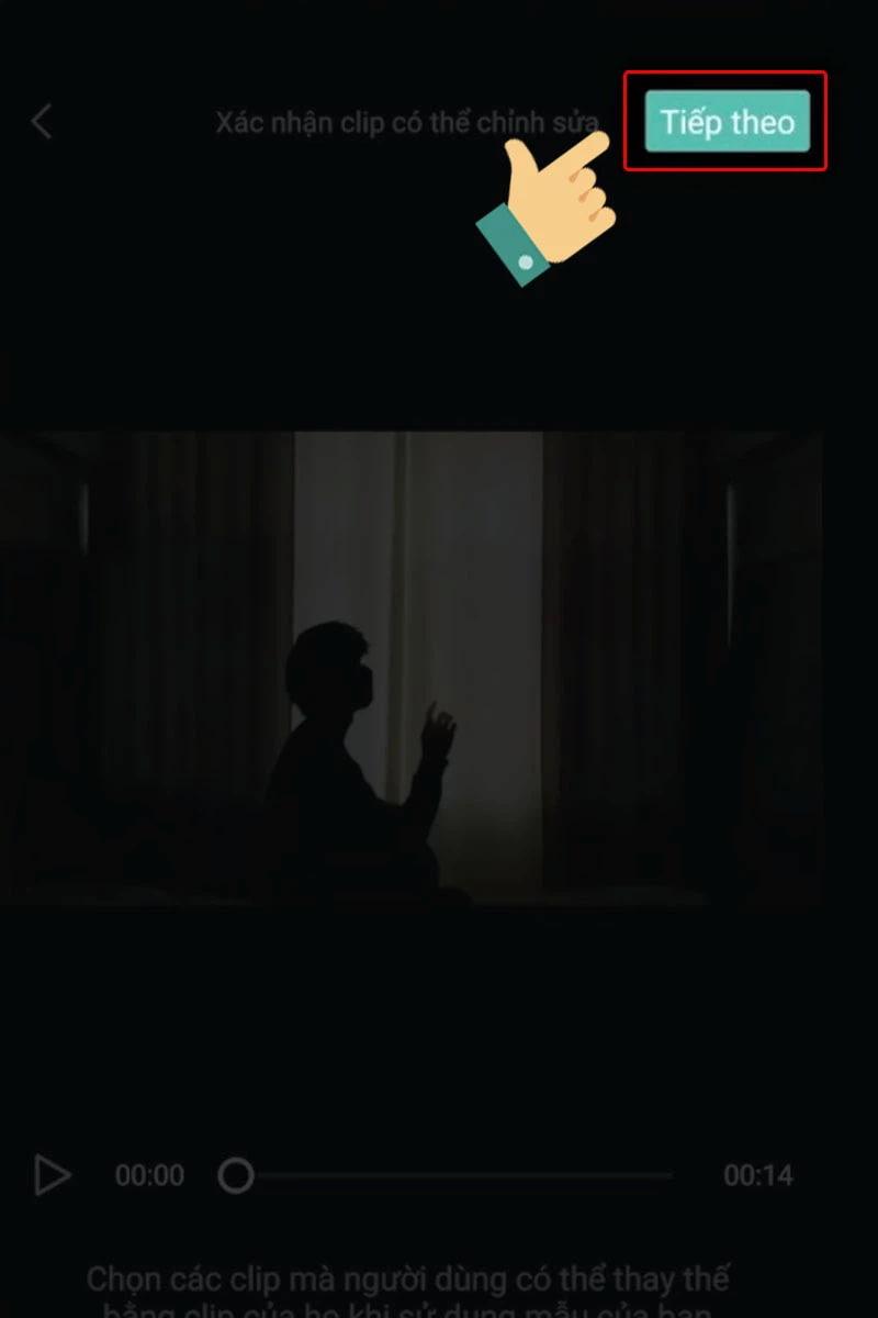 Xác nhận cho phép người dùng chỉnh sửa clip