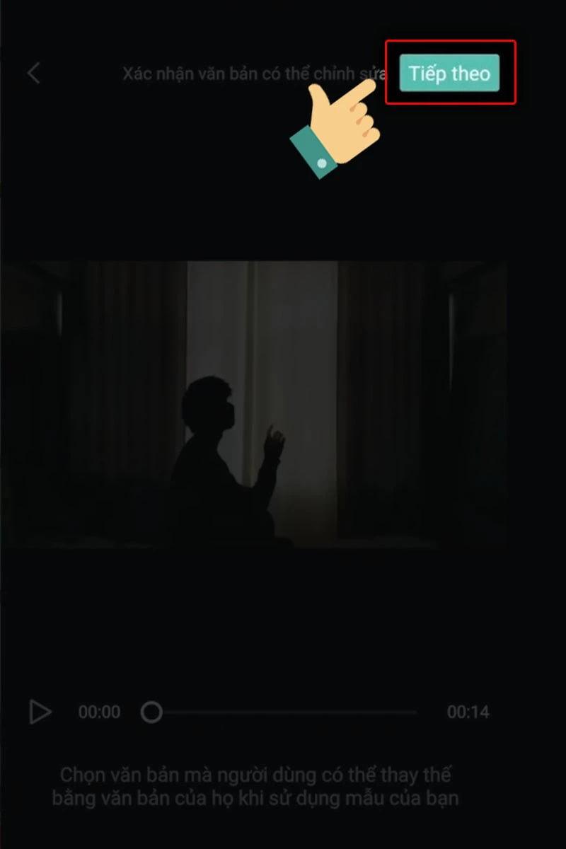 Xác nhận cho phép người dùng chỉnh sửa văn bản