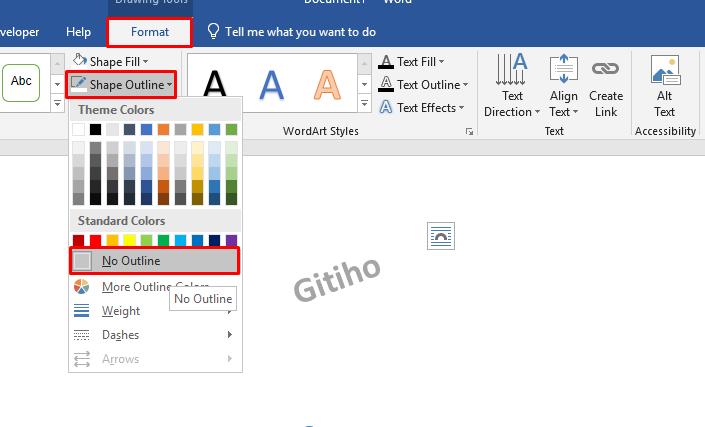Cách xoay chữ trong Word bằng Text box và Shapes 6