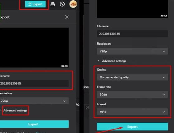 Xuất video trên máy tính