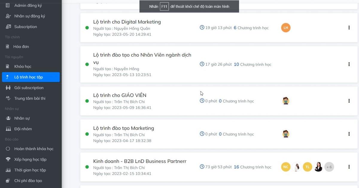 Gitiho sử dụng nền tảng Gitiho for Leading Business để xây dựng lộ trình học tập rõ ràng cho các vị trí