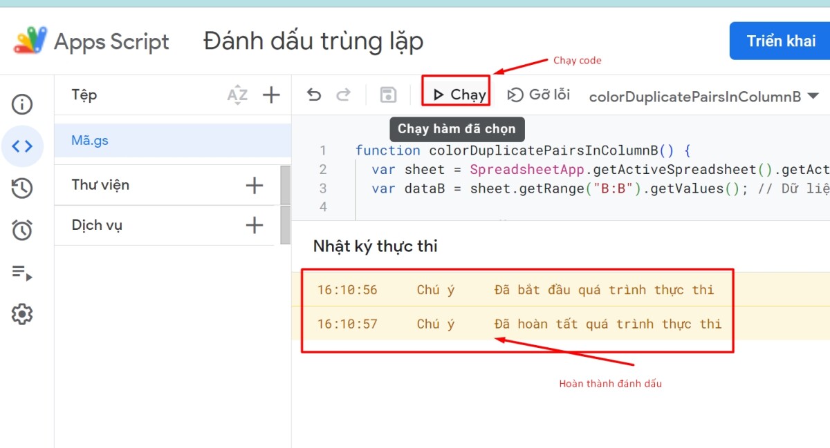 Hướng dẫn cách tự động tô màu giá trị trùng lặp trong Google Sheet