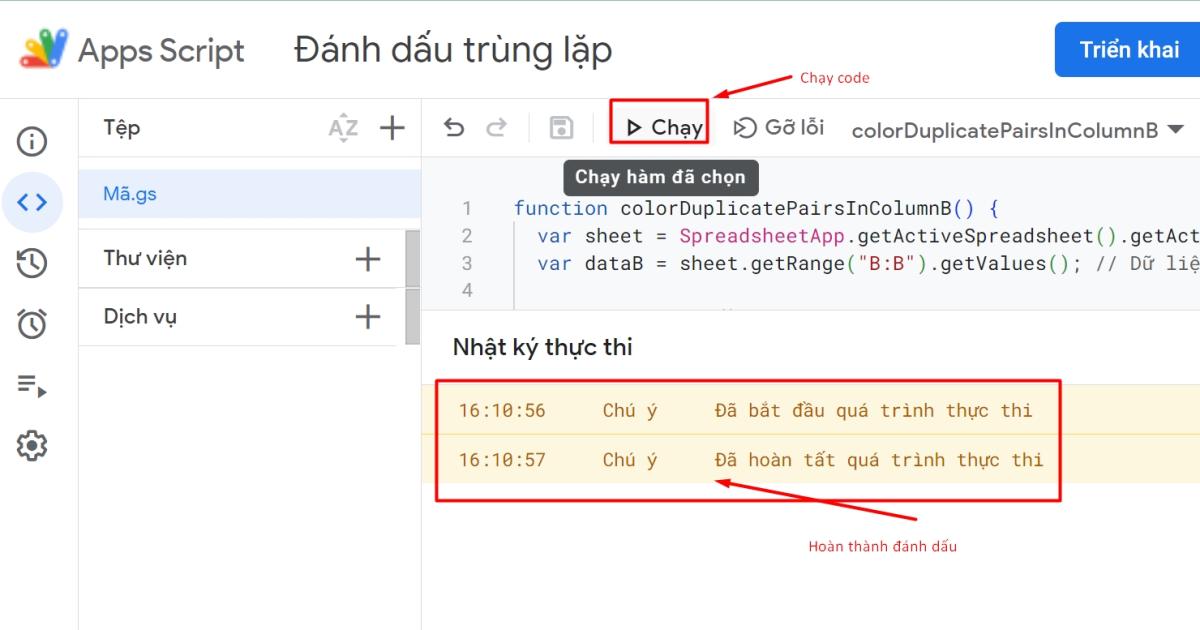 Hướng dẫn cách tự động tô màu giá trị trùng lặp trong Google Sheet