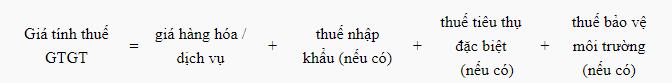 Xác định thời điểm và giá trị tính thuế Giá trị gia tăng
