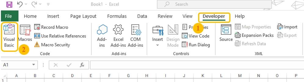 Cách unhide tất cả các sheet trong Excel bằng VBA 1