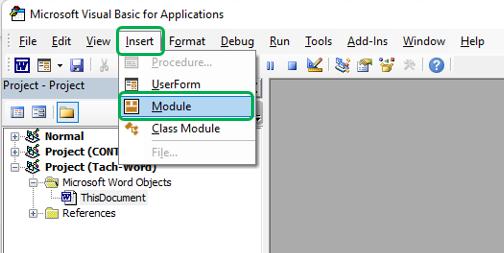 Tách một hoặc nhiều trang Word bất kỳ bằng VBA