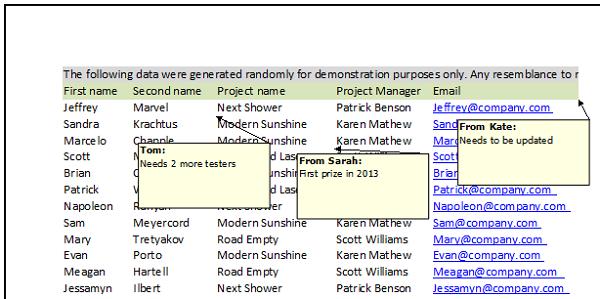 Hướng dẫn in nội dung comments trong Microsoft Excel