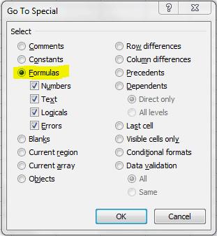 5 lợi ích lệnh go to special đem lại cho người dùng Excel