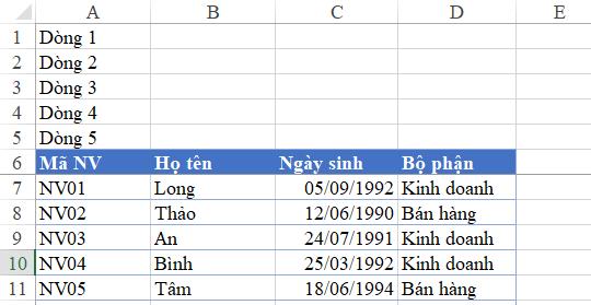 Cách sửa các lỗi liên quan tới cố định bảng tính bằng Freeze Panes