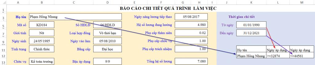 Các bước hoàn chỉnh để tự tay lập báo cáo chi tiết nhân sự trên Excel