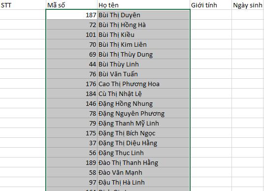 Các bước để tạo danh sách quản lý dễ dàng nhất trong Excel