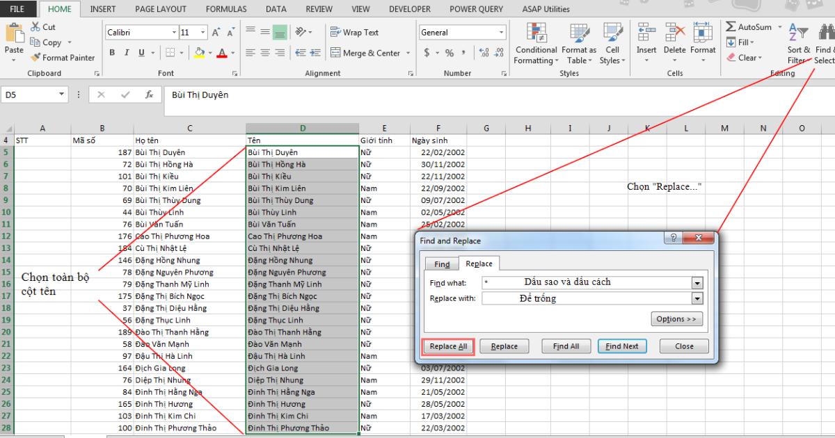 Các bước để tạo danh sách quản lý dễ dàng nhất trong Excel