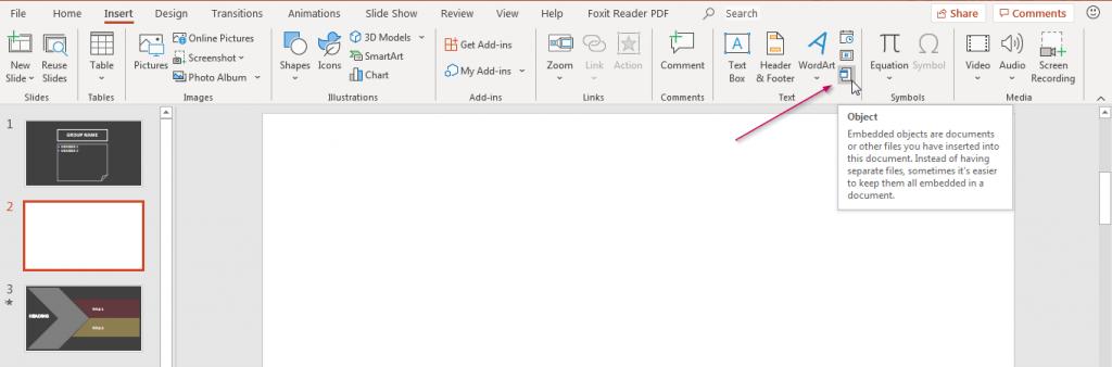 Hướng dẫn cách chèn bảng tính Excel vào trong PowerPoint