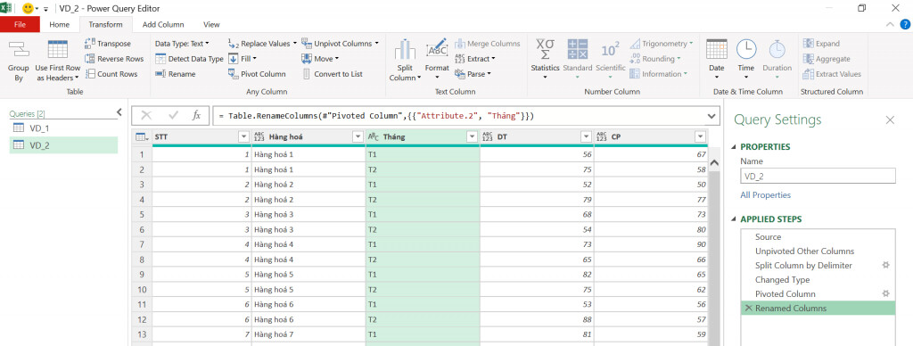 Chuẩn hoá dữ liệu đơn giản trên Excel bằng Power Query