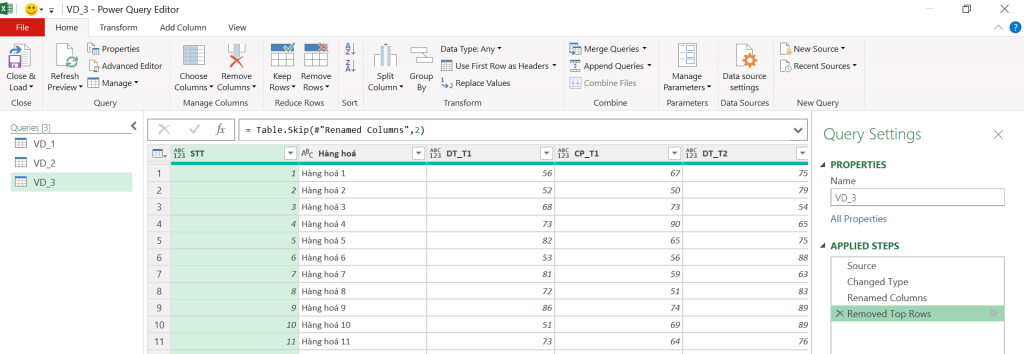 Chuẩn hoá dữ liệu đơn giản trên Excel bằng Power Query