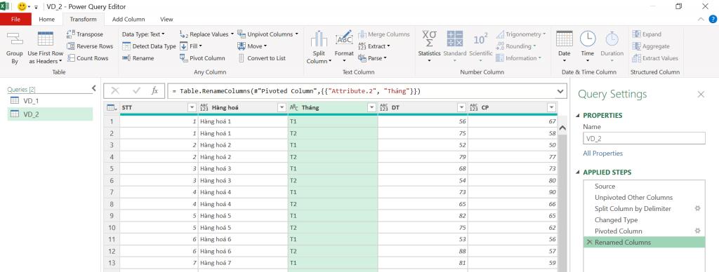 Chuẩn hoá dữ liệu đơn giản trên Excel bằng Power Query