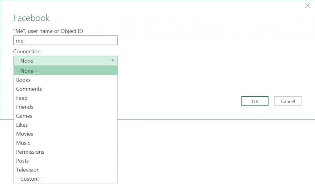 Lấy dữ liệu trên trang Facebook cá nhân vào Excel với Power Query