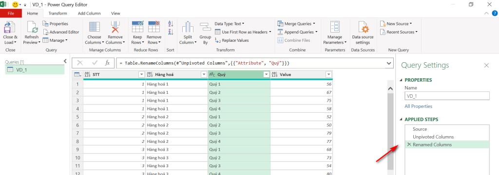 Chuẩn hoá dữ liệu đơn giản trên Excel bằng Power Query