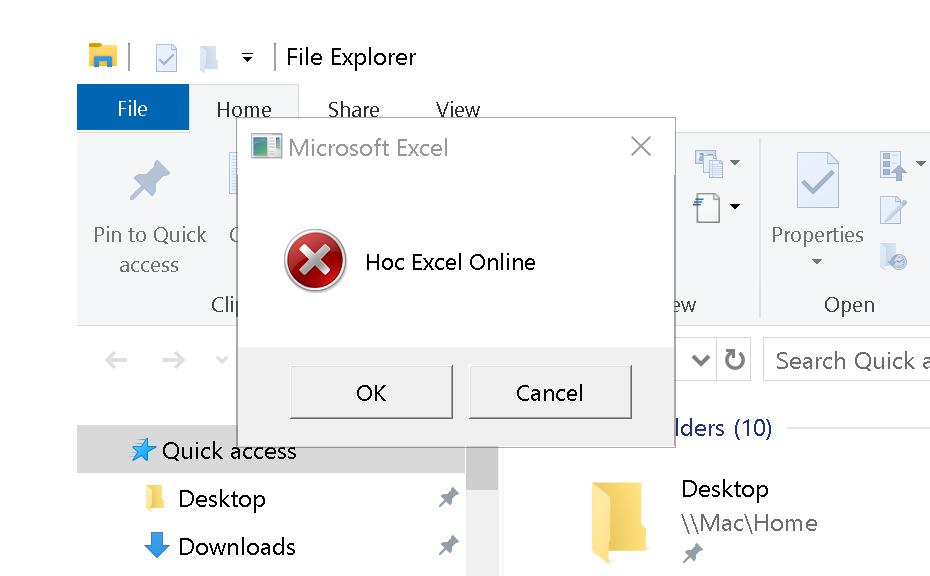 Sử dụng MsgBox trong Excel VBA với tham số vbSystemModal
