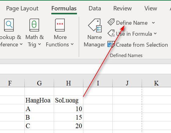 Hướng dẫn các cách để bạn đặt tên cho vùng trong Excel