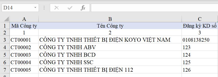 Hàm Vlookup dò tìm từ phải qua trái trong Excel