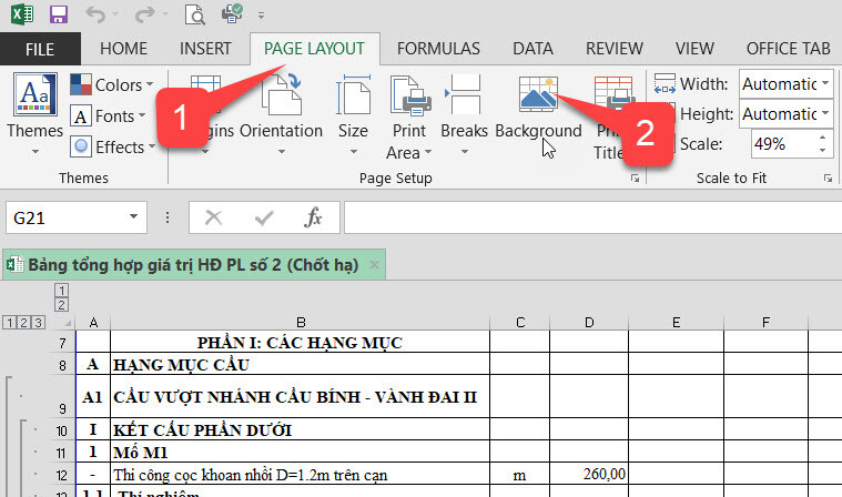 Tạo ảnh nền trong bảng tính EXCEL  YouTube