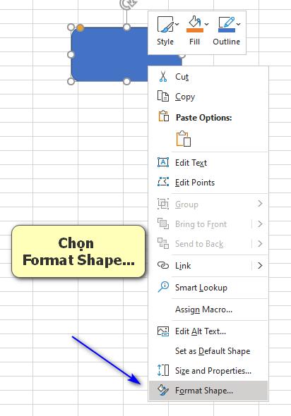 Hướng dẫn cách cố định các đối tượng với hàng, cột trong Excel