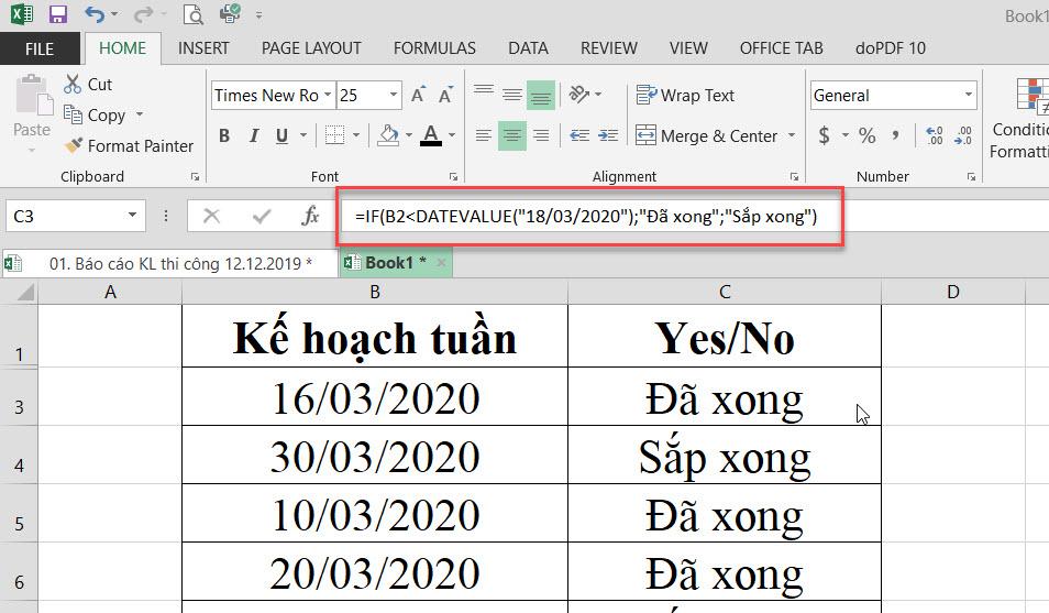 CÁCH SỬ DỤNG HÀM IF VỚI ĐIỀU KIỆN NGÀY THÁNG, CHỮ TRONG EXCEL