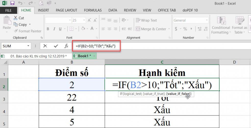 CÁCH SỬ DỤNG HÀM IF VỚI ĐIỀU KIỆN NGÀY THÁNG, CHỮ TRONG EXCEL