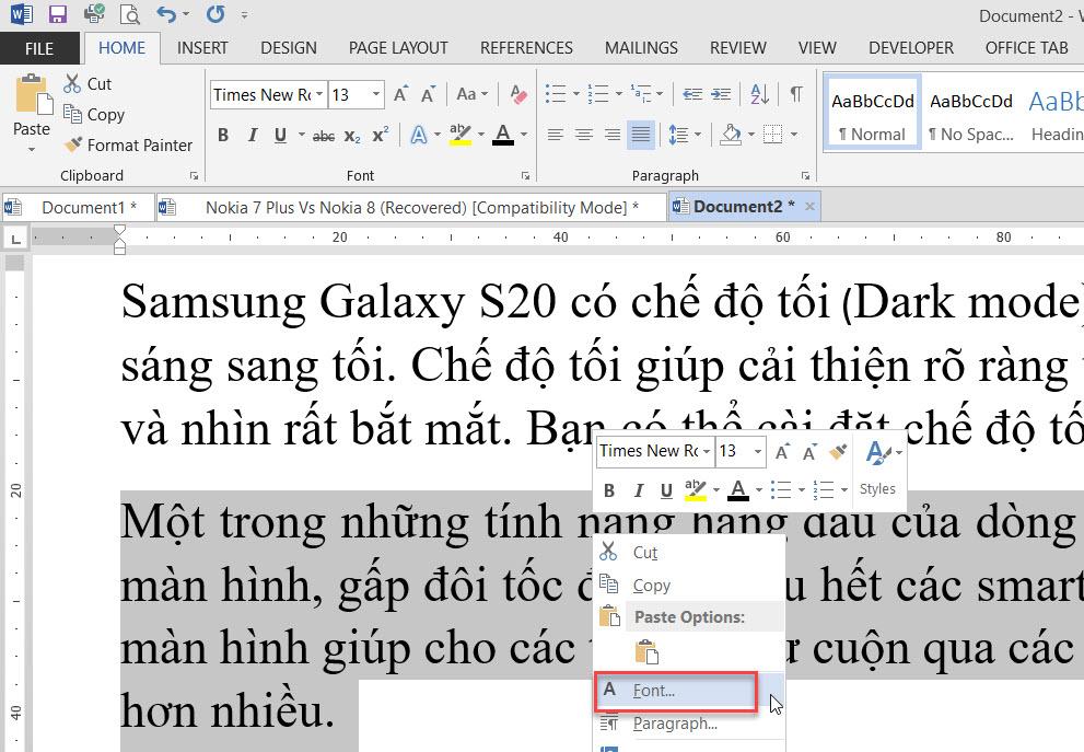 HƯỚNG DẪN CÁCH ẨN VÀ HIỂN THỊ VĂN BẢN ẨN TRONG WORD