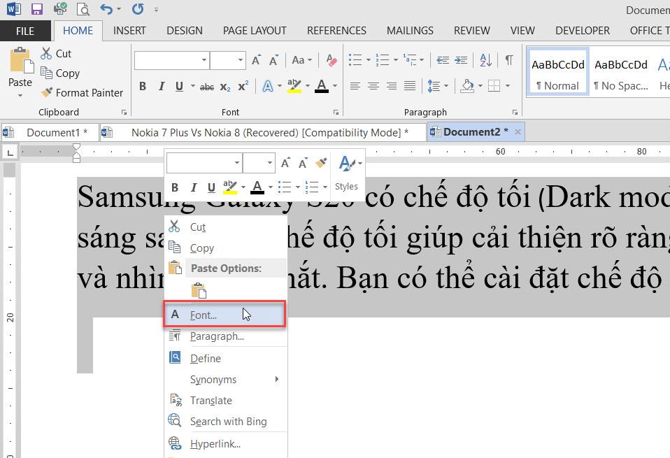 HƯỚNG DẪN CÁCH ẨN VÀ HIỂN THỊ VĂN BẢN ẨN TRONG WORD