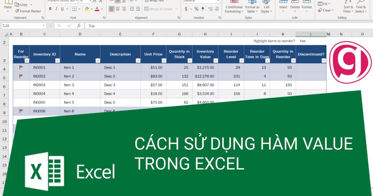 Hướng dẫn cách dùng hàm VALUE trong Excel đơn giản dễ hiểu nhất
