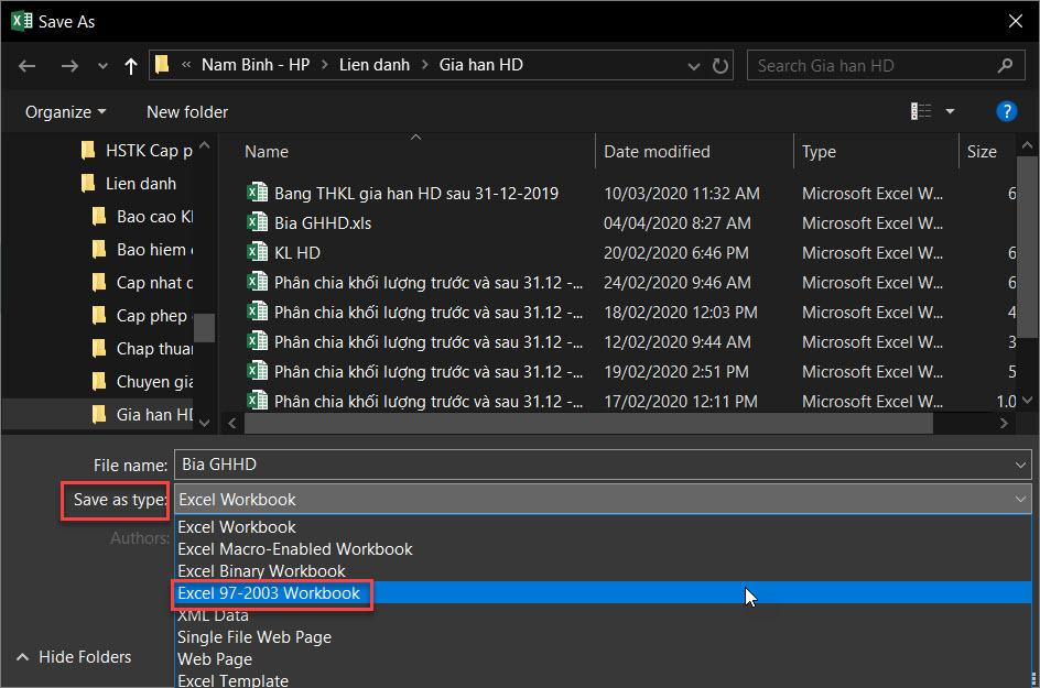 CÁCH THAY ĐỔI ĐỊNH DẠNG LƯU TẬP TIN MẶC ĐỊNH TRONG OFFICE 2013 TRỞ LÊN