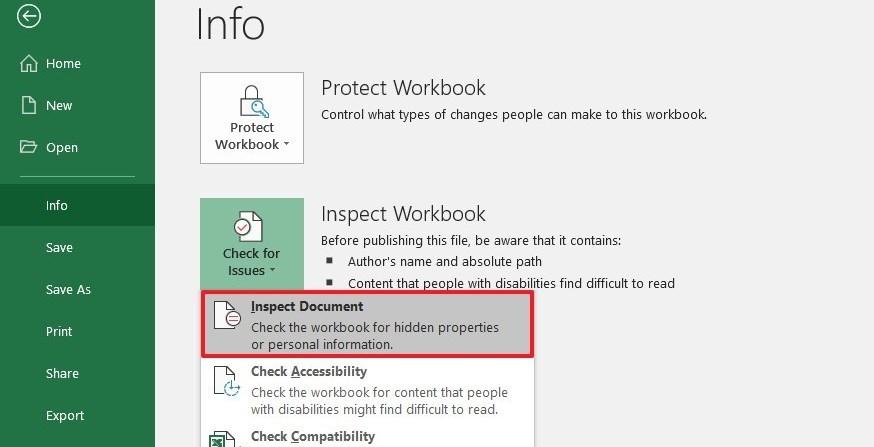 CÁCH XÓA THÔNG TIN CÁ NHÂN KHỎI TÀI LIỆU OFFICE TRƯỚC KHI CHIA SẺ