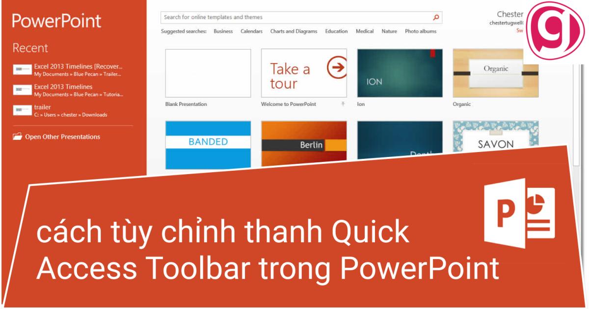 Hướng dẫn cách tùy chỉnh thanh Quick Access Toolbar trong PowerPoint