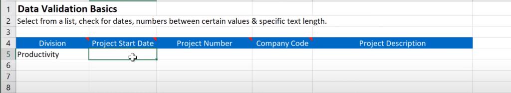 Cách lựa chọn điều kiện nhập dữ liệu trong Data Validation trong Excel cơ bản