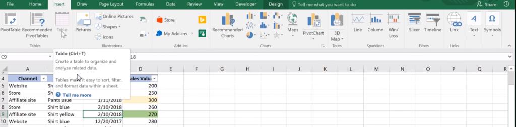 Hướng dẫn Excel cơ bản về cách dùng bộ lọc Excel và Table - Phần 3