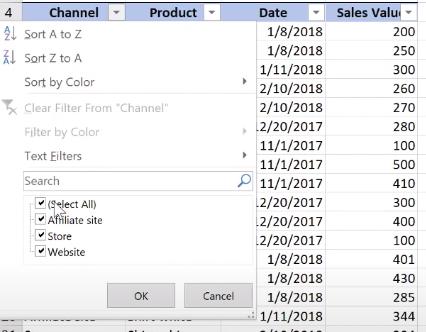 Hướng dẫn Excel cơ bản về cách dùng bộ lọc Filter - Phần 1