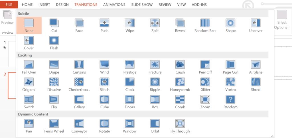 cac-tuy-chon-trong-transition