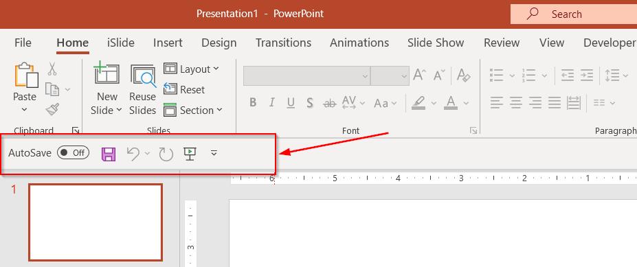 Hướng dẫn cách tùy chỉnh thanh Quick Access Toolbar trong PowerPoint